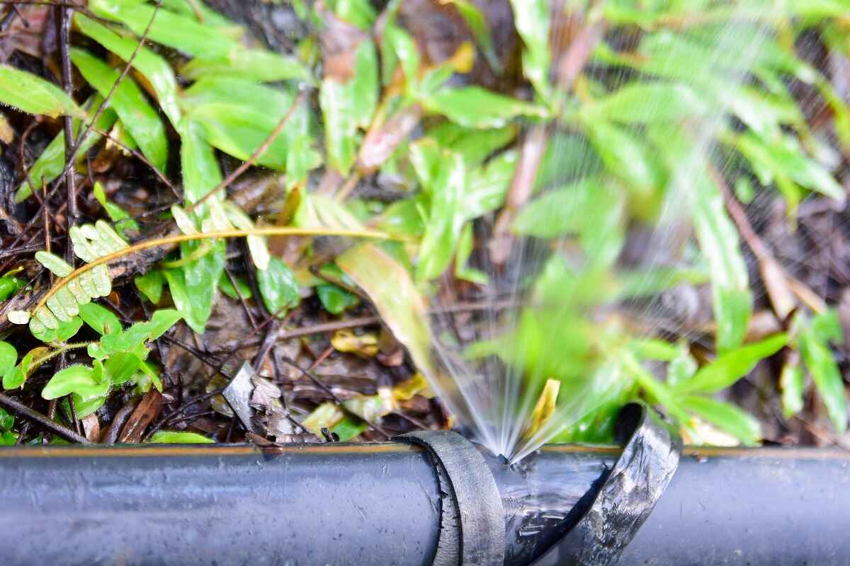 burst pipe